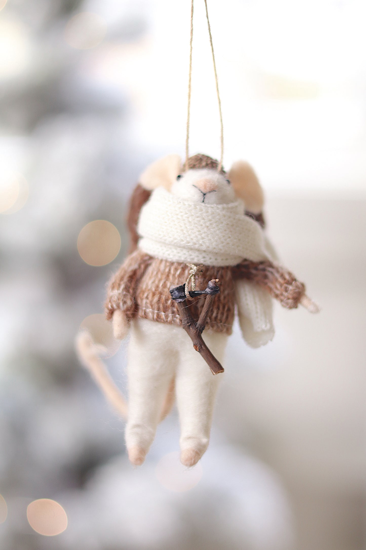 Wandering Will Mouse Holiday Ornament