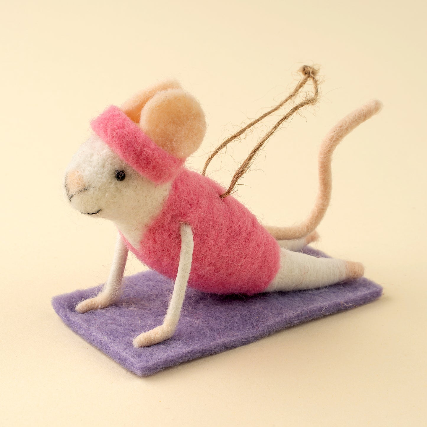 Yoga Yolanda Mouse Holiday Ornament