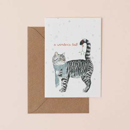 Winter's Tail Christmas Card