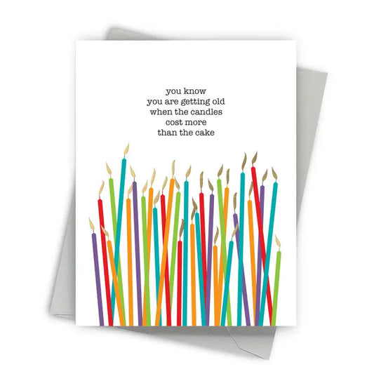 Costly Candles Birthday Card