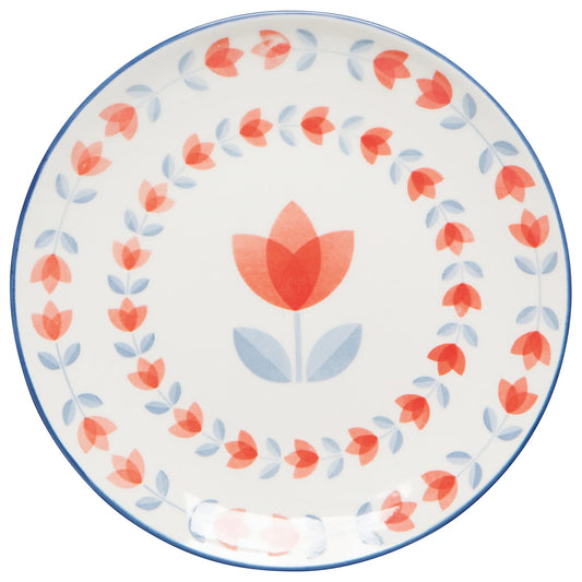 Red Tulip Appetizer Plate 6"