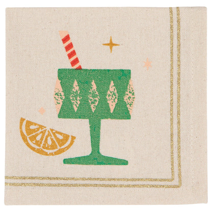 Spirits Bright Cocktail Napkins Set of 4