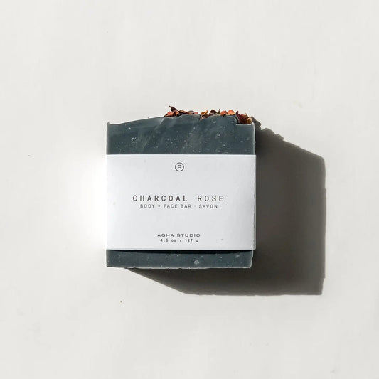 Charcoal Rose Body + Face Bar