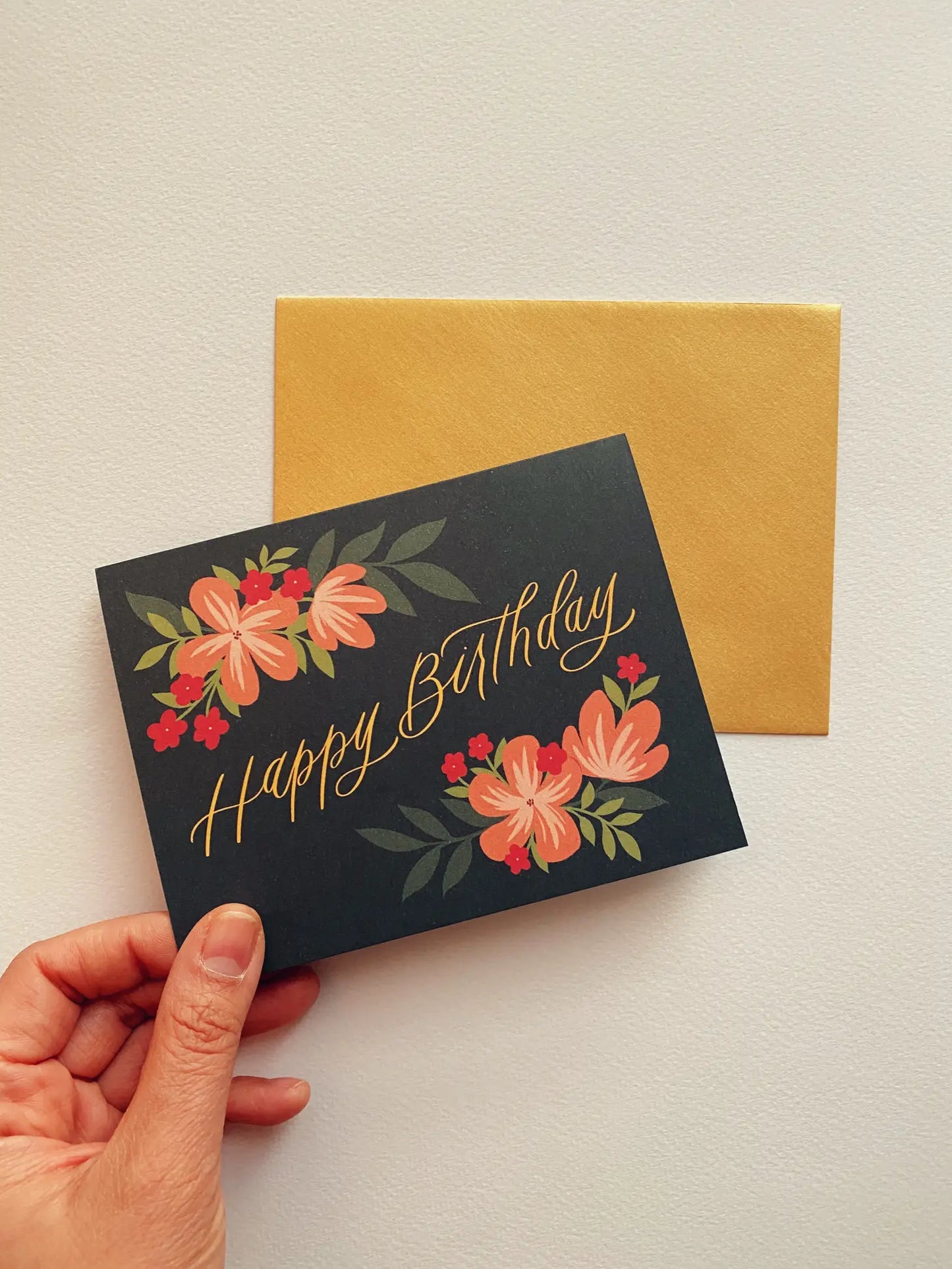 Happy Birthday Floral Card