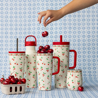 Rifle Paper Cherries Sport Canteen 20oz