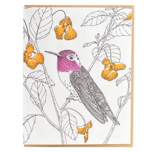 Anna's Hummingbird Card - West Coast Birds