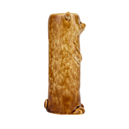 Bear Vase Reactive Crackle Glaze