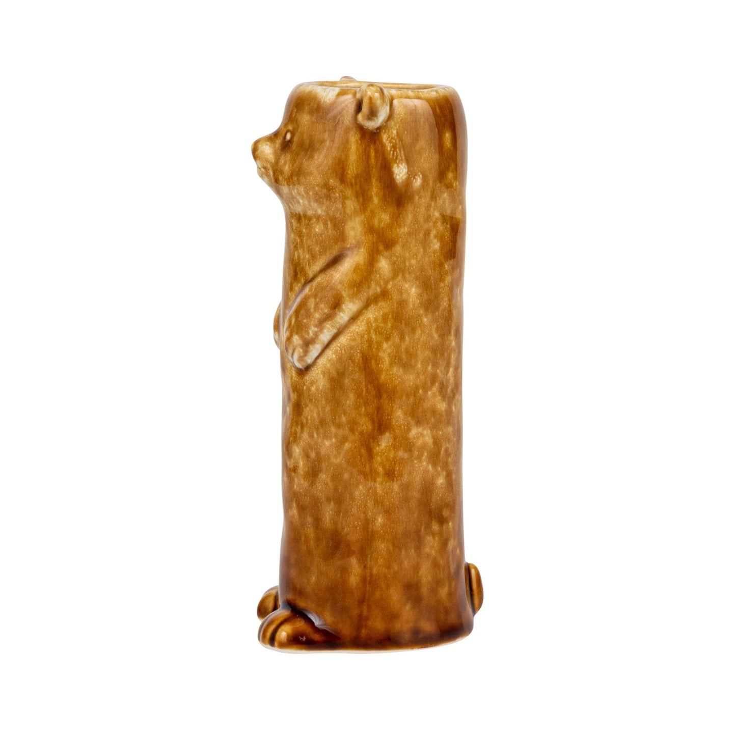 Bear Vase Reactive Crackle Glaze