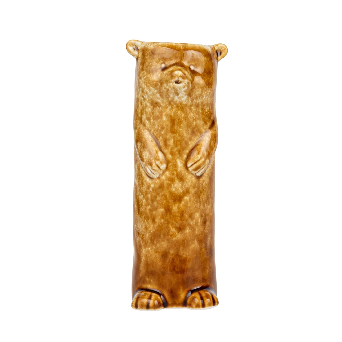Bear Vase Reactive Crackle Glaze