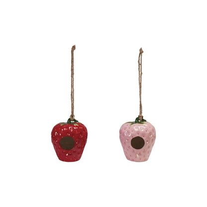 Strawberry Hanging Hand-Painted Planter