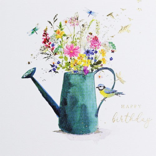 Happy Birthday Watering Can Card