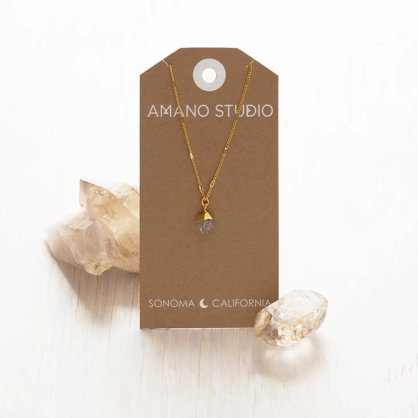 Raw Cut Amethyst Gemstone Necklaces