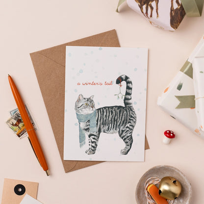 Winter's Tail Christmas Card