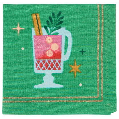 Spirits Bright Cocktail Napkins Set of 4
