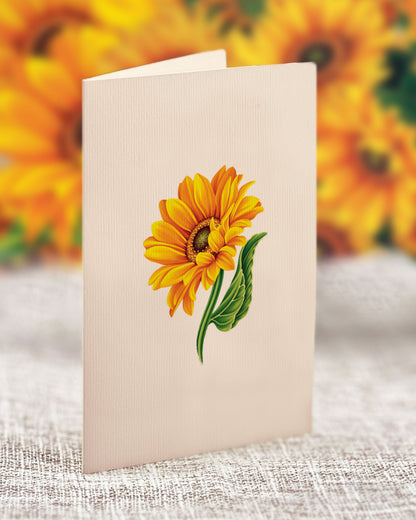Mini Sunflower Pop-Up Card
