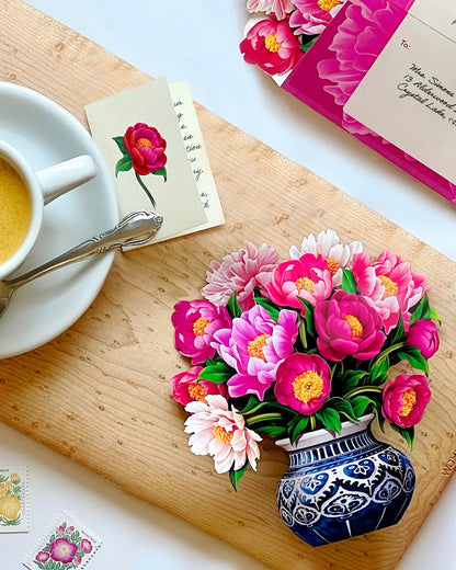 Mini Peony Paradise Pop-Up Card