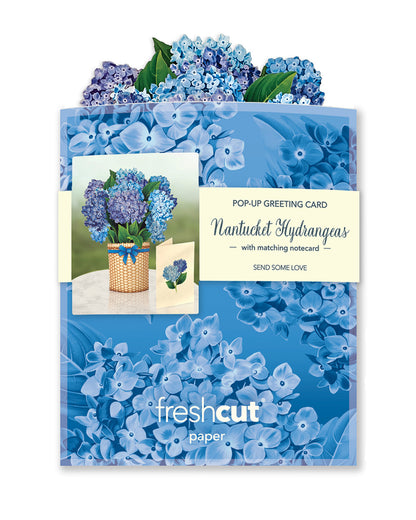 Mini Nantucket Hydrangea Pop-Up Card