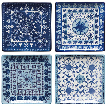 Porto Stamped Plates Set of 4