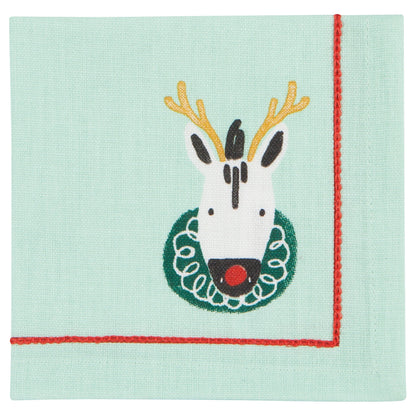 Rudolph Imposter Cocktail Napkins Set of 4