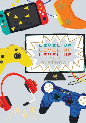 Birthday Level Up Card