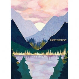 Winter Mountain Lake Card