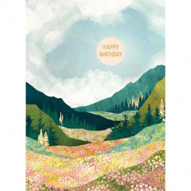 Spring Flower Vista Card