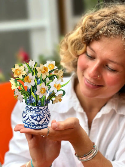 Mini English Daffodil Pop-Up Card
