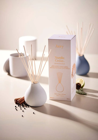 Nordic Cedar Reed Diffuser - Cedar Cinnamon and Bergamot