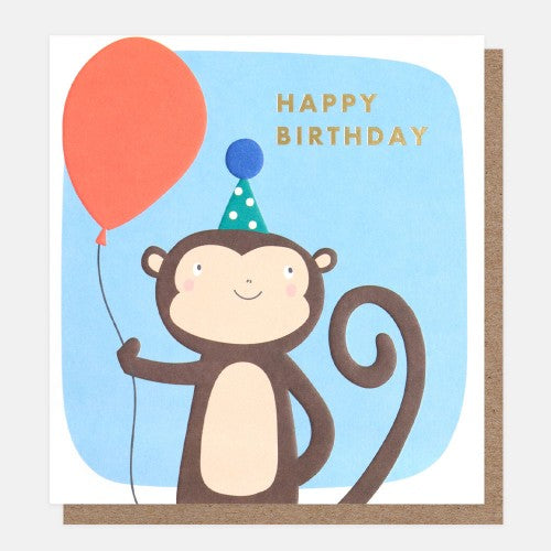 Happy Birthday Monkey Card