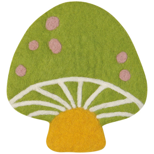 Felt Mushroom Gems Trivet