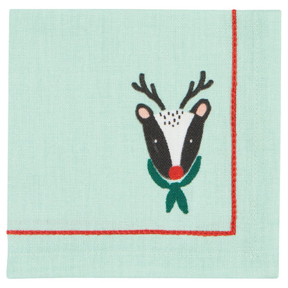 Rudolph Imposter Cocktail Napkins Set of 4