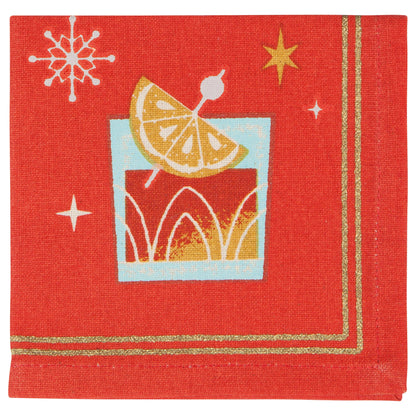 Spirits Bright Cocktail Napkins Set of 4