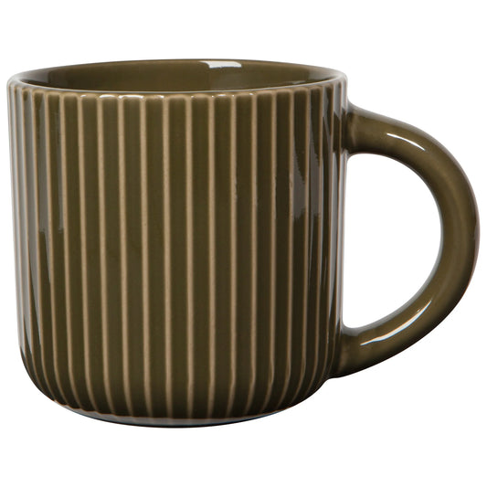 Mug 22oz Fluted Olive Branch