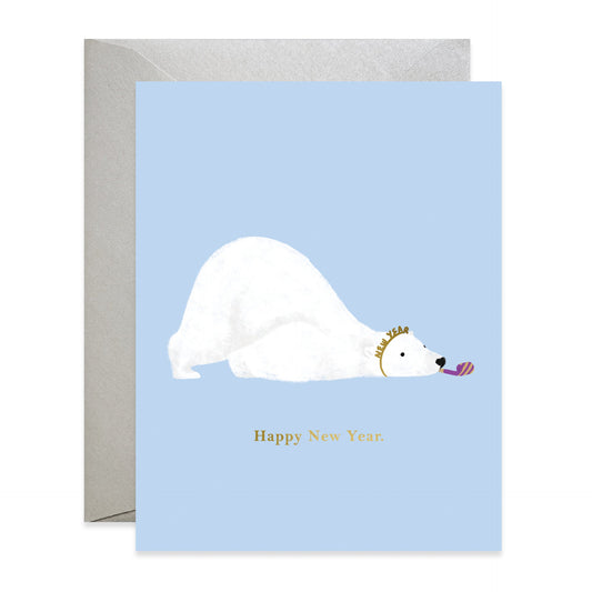 New Year Polar Bear Card