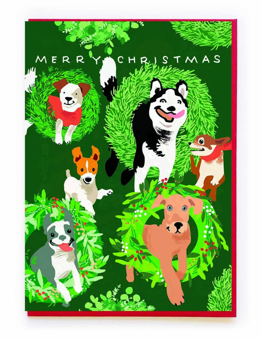 Christmas Dogs Card