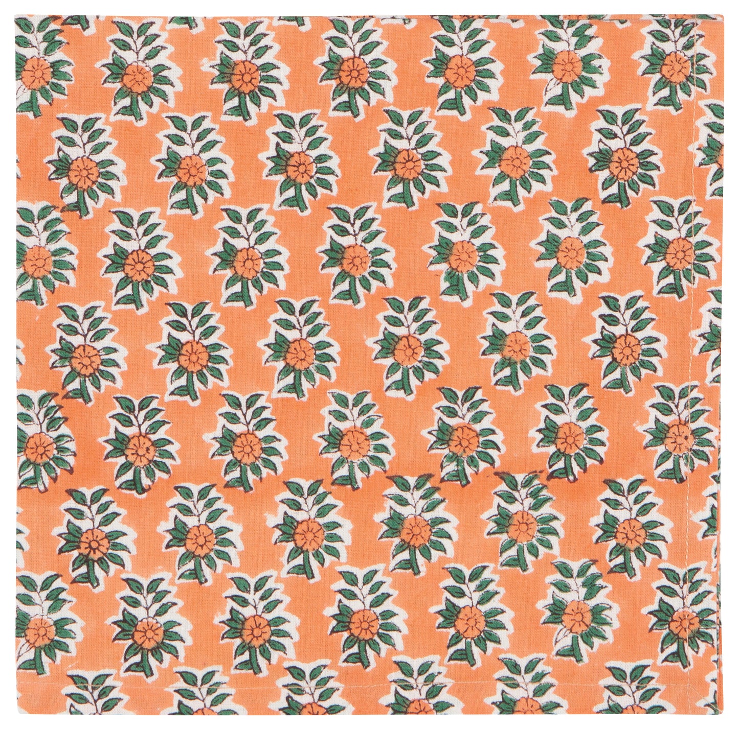 Block Print Gather Napkin Set of 4