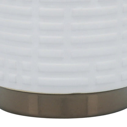 Maze Metallic Planter White