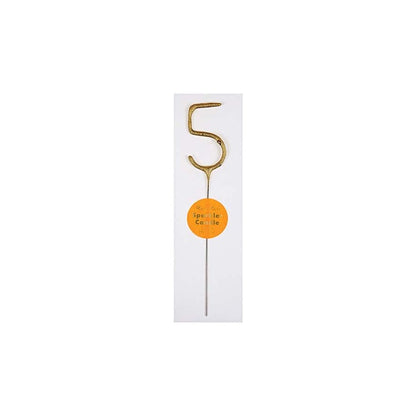 Gold Sparkler Number 5
