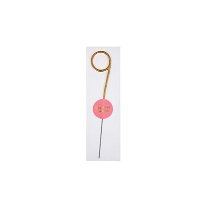 Gold Sparkler Number 9