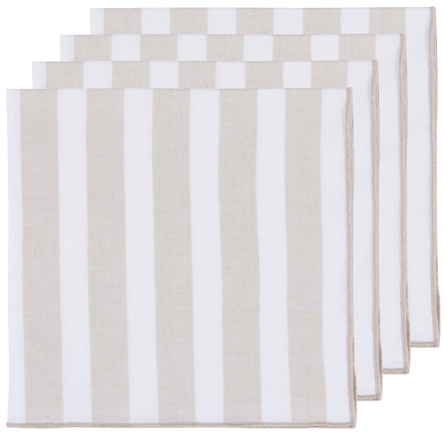 Caban Stripe Dove Gray Napkin Set Of 4