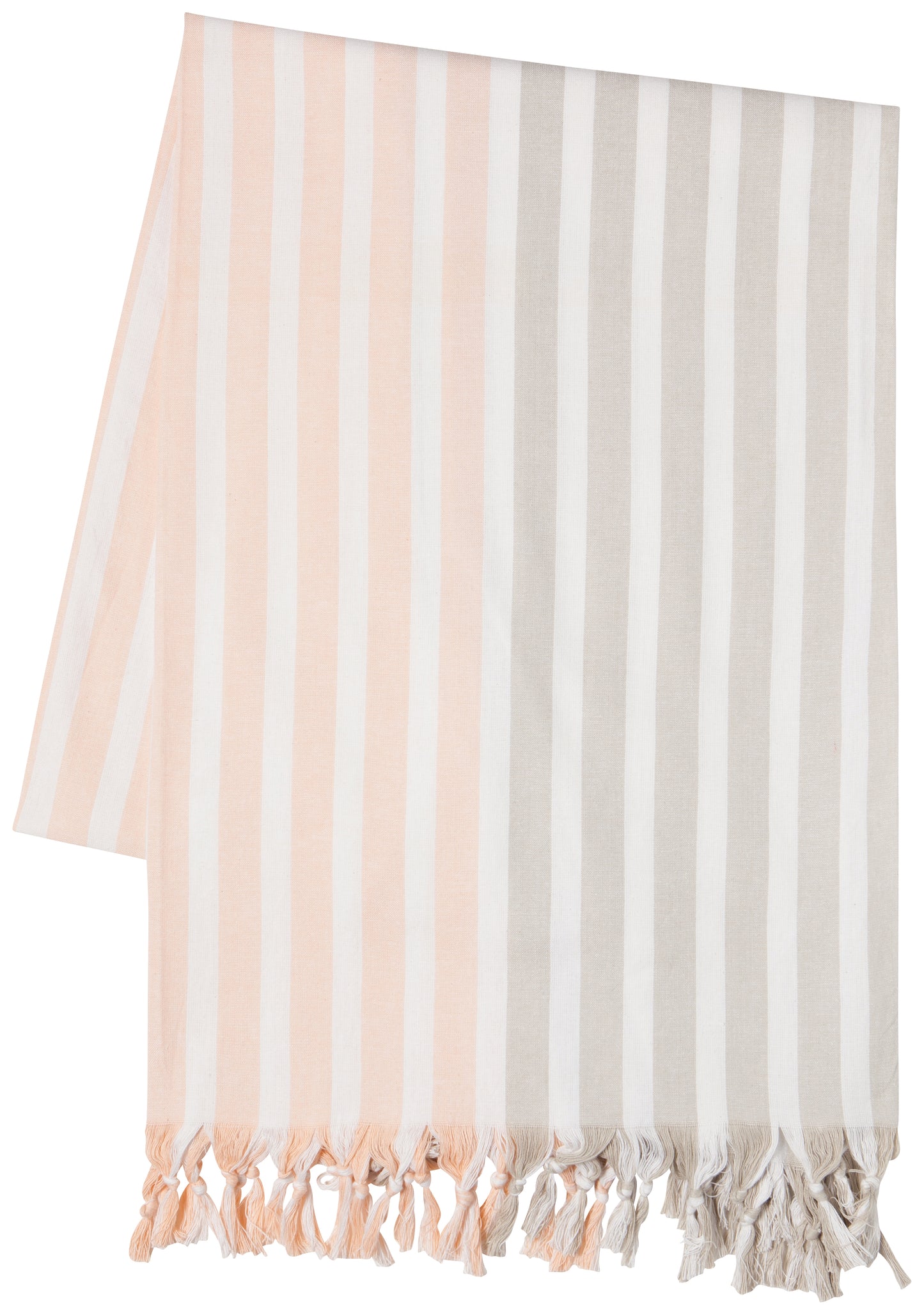 Caban Stripe Dove Gray & Nectar Table Cloth 90