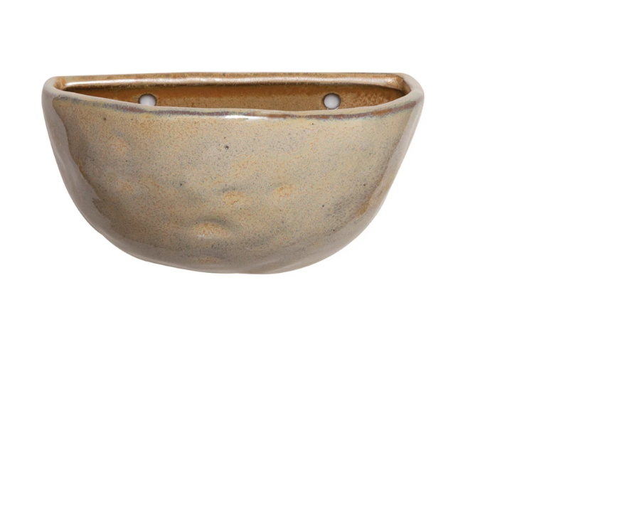 Wall Planter Matte Reactive Glaze Large