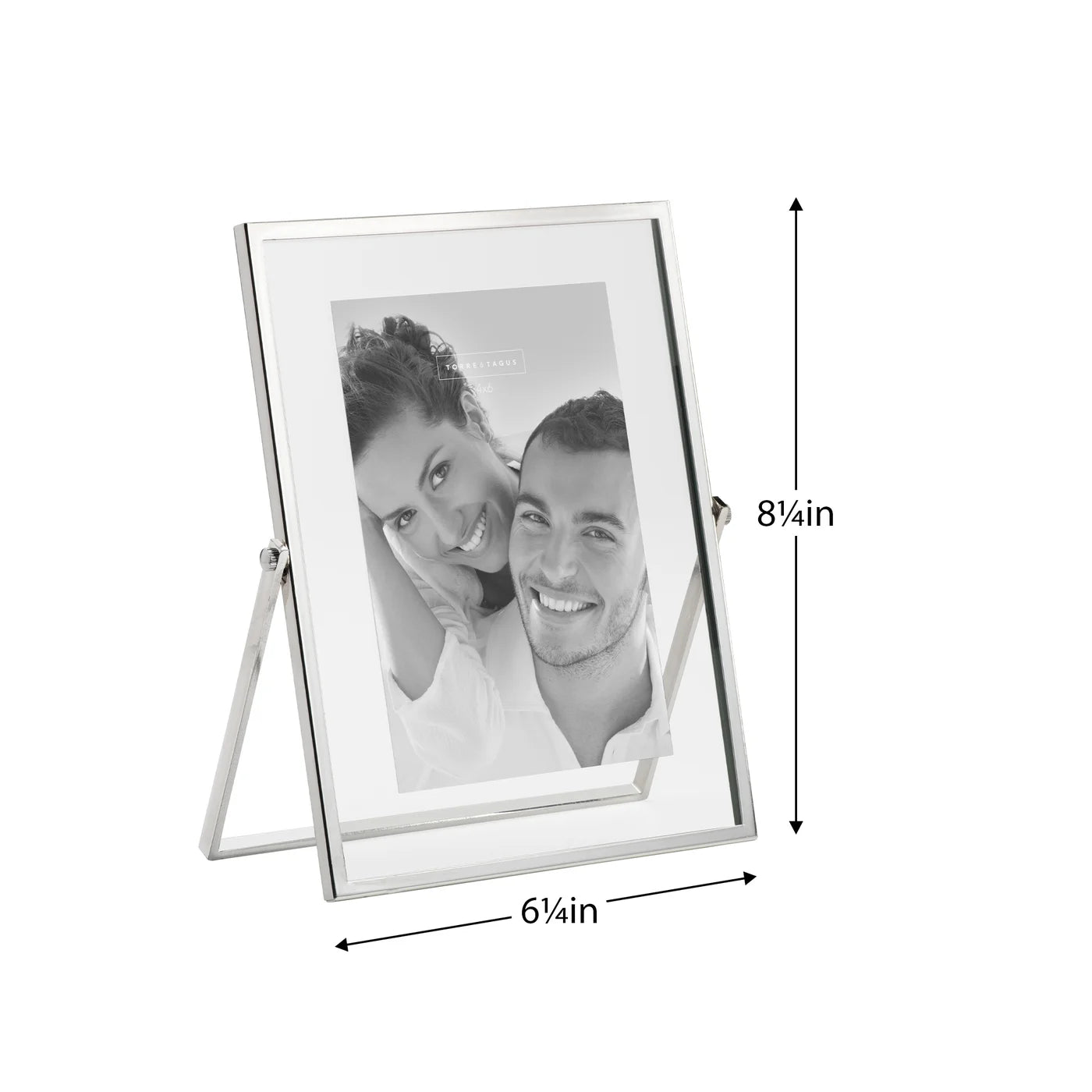 Trim Silver Glass Panel Photo Frame