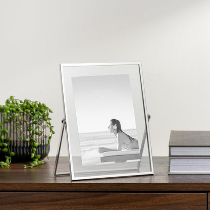 Trim Silver Glass Panel Photo Frame