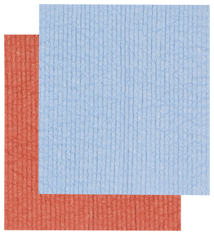 Swedish Dishcloth Set of 2 Rust Sky