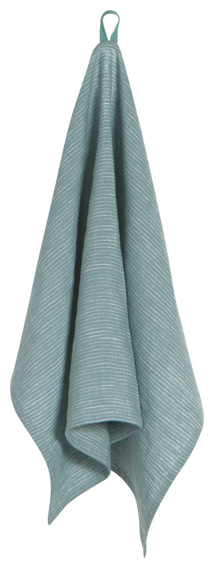 Linen Heirloom Lagoon Tea Towel