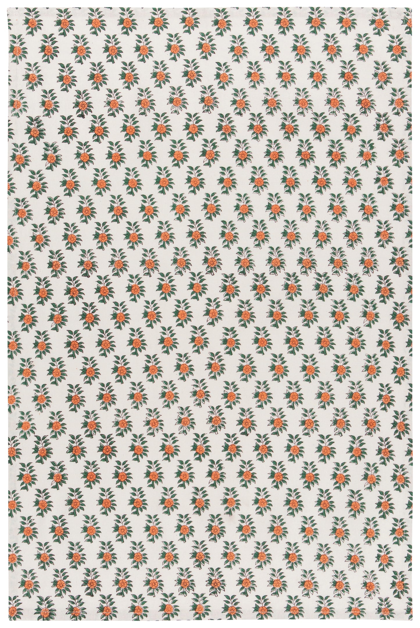 Block Print Gather Tea Towel Set of 2