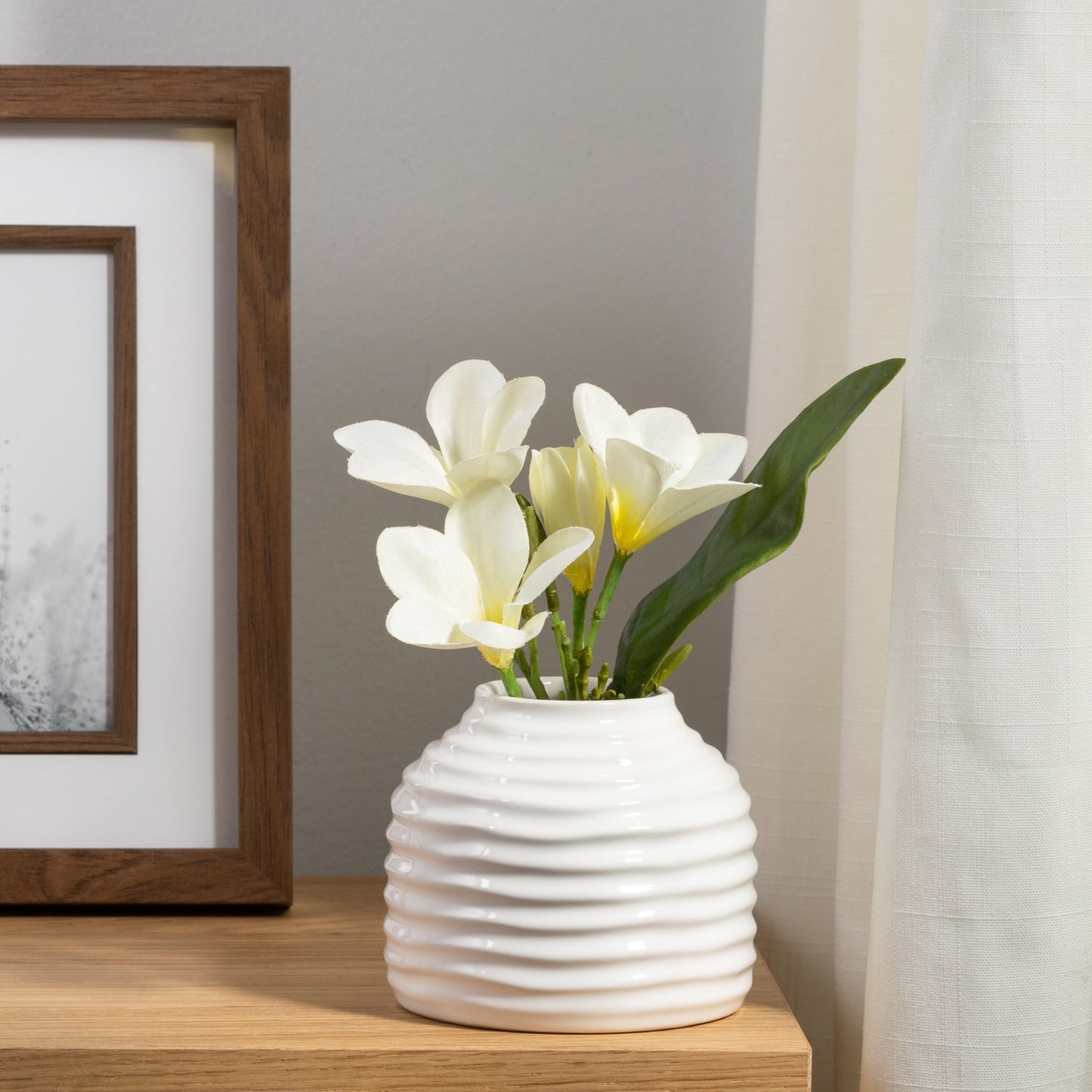 Hive White Ceramic Vase