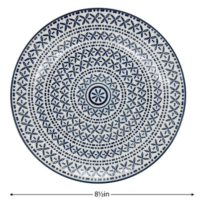 Kiri 8.5" Side Plate Blue Stitch