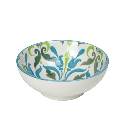 Kiri 3" Sauce Dish Teal Filigree